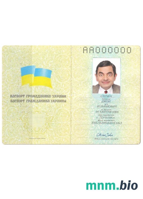 Ukraina pass wersja 3 szablon w formacie PSD
